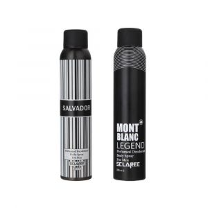 پک اسپری بدن مردانه مدل Salvador و Mont Blanc اسکلاره 200 میلی لیتری