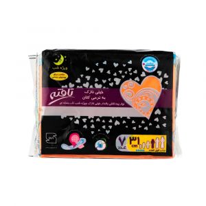 نوار بهداشتی بالدار حساس ویژه شب مدل ایرلید تافته 7 عددی