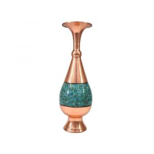 گلدان صراحی فیروزه کوب سلام 30 سانتی متری